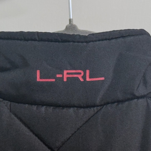 Lauren Ralph Lauren Quilted Vest Black Red Lined Women’s S Equestrian Prep Style - Picture 9 of 14